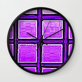 Lockdown Wall Clock | Bars, Law, Cops, Fence, Jail, Pink, Prison, Trap, System, Police 