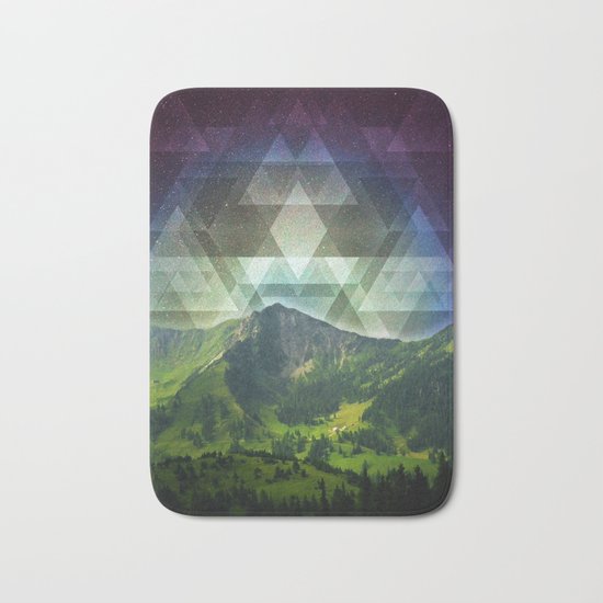Geometric Nature Bath Mat