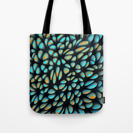 Blue Bloobly Tote Bag