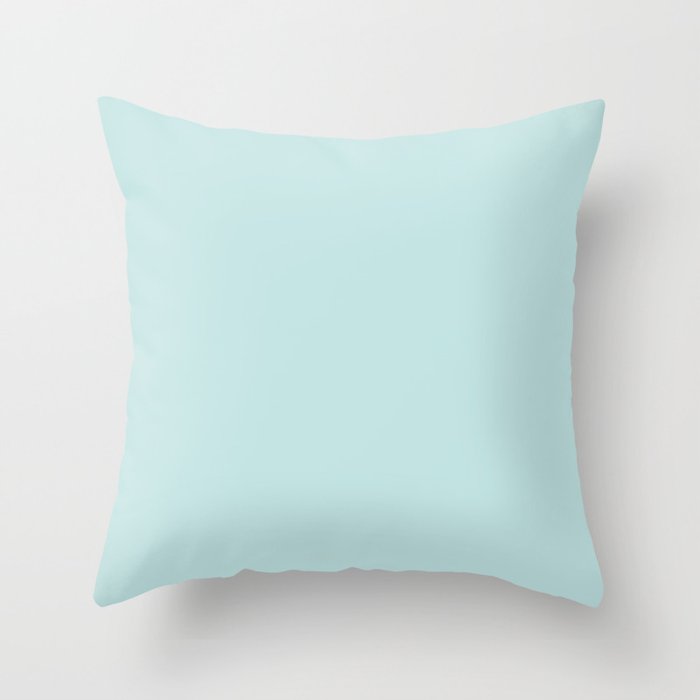 Nostalgic Blue Solid Color  Throw Pillow