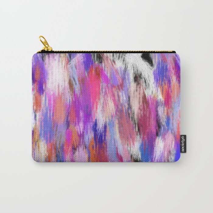 Multi Color Abstract  Carry-All Pouch