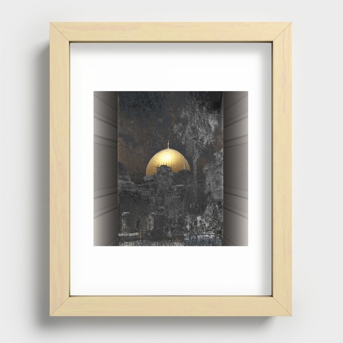 Dome of the Rock Recessed Framed Print