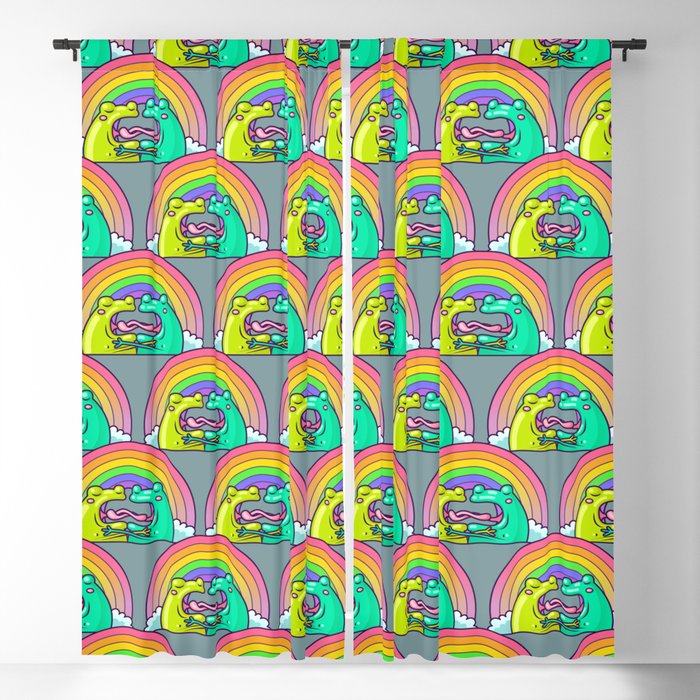 Gay Frogs Blackout Curtain
