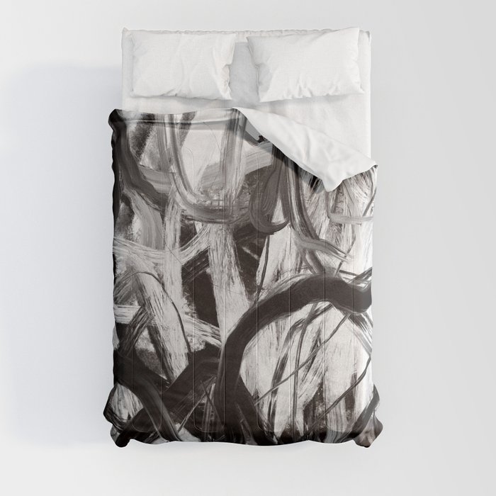 Abstract Painting. Expressionist Art. Comforter