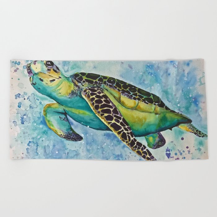 Sea turtle Beach Towel
