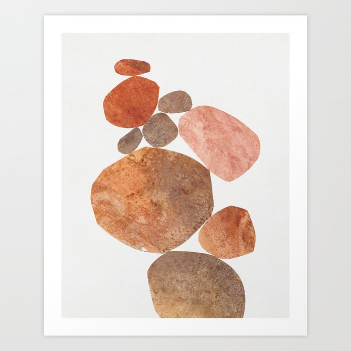 Rock Balancing #3 Art Print