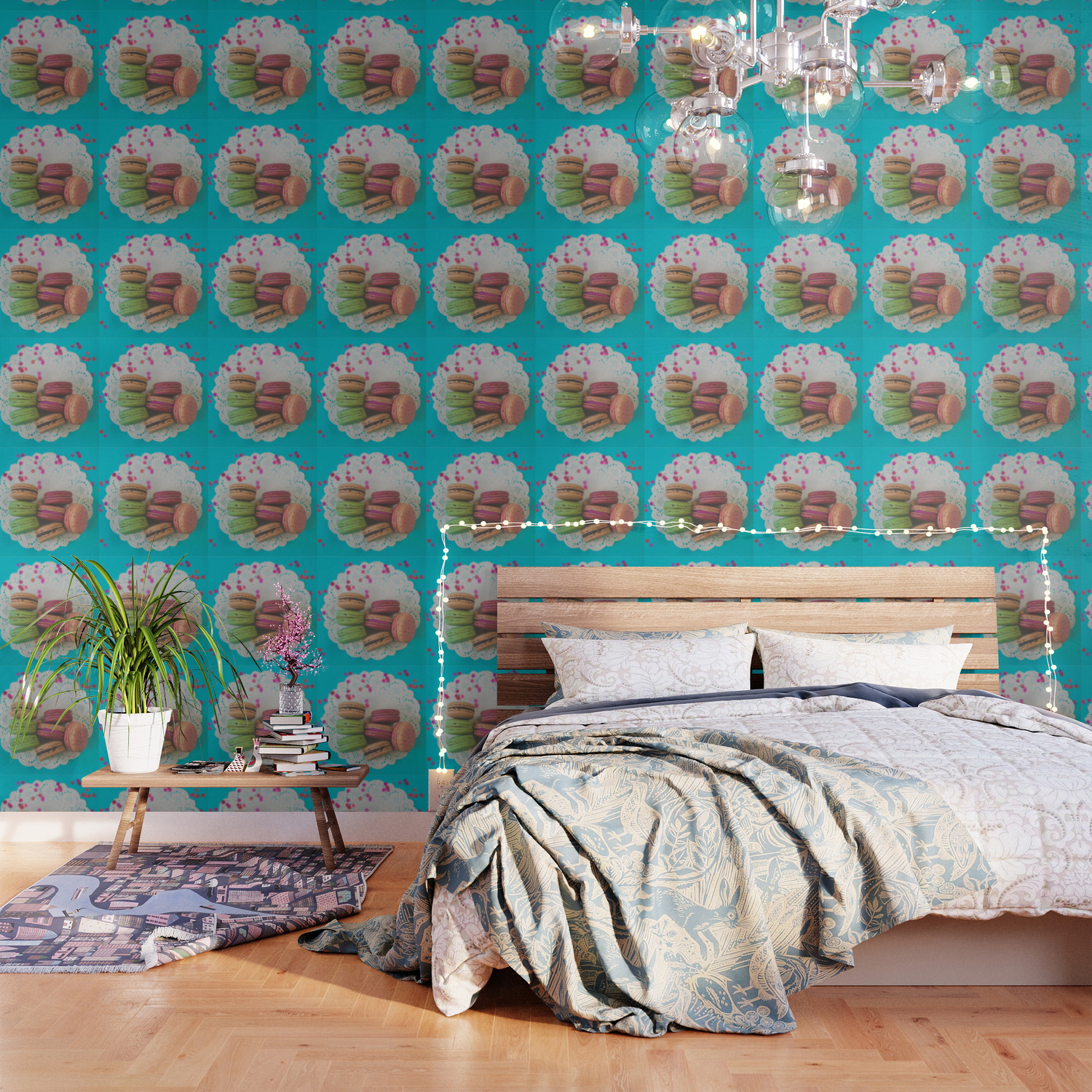 Colorful Macarons Wallpaper By Jessicatorres Society6