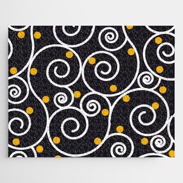 Curl line semless pattern Jigsaw Puzzle