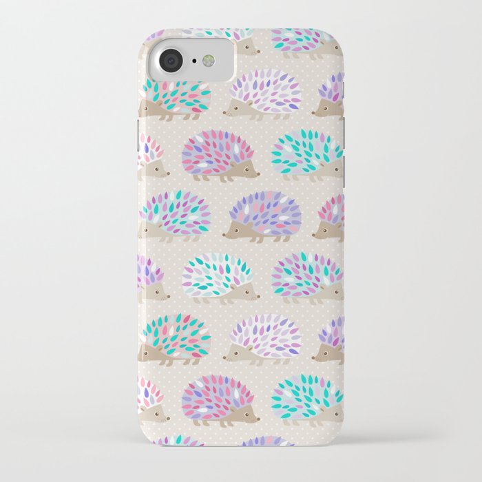 hedgehog polkadot iphone case