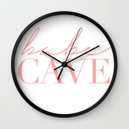 babe cave Wall Clock