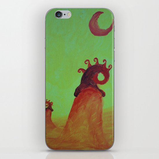 Plants and Moon iPhone & iPod Skin