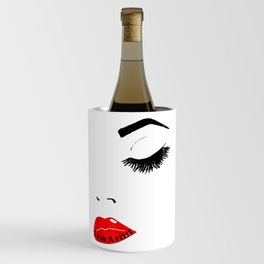 Fancy Women's Makeup-Lash Extensions Artist Print Wine Chiller
