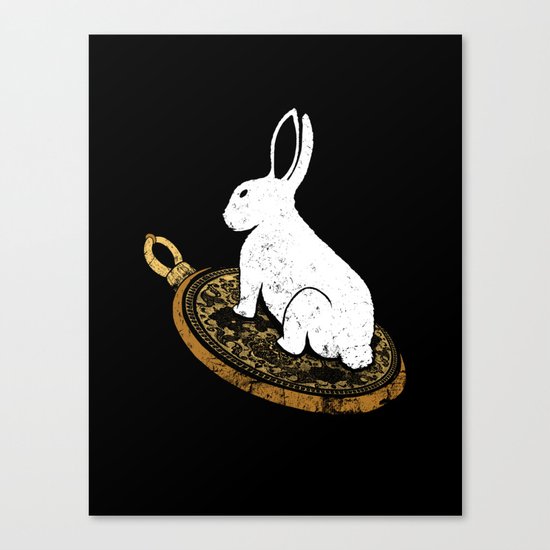 Follow The White Rabbit Canvas Print