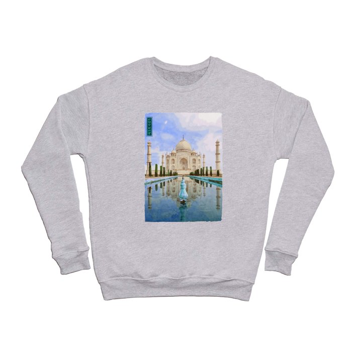 Taj Mahal - White Crewneck Sweatshirt