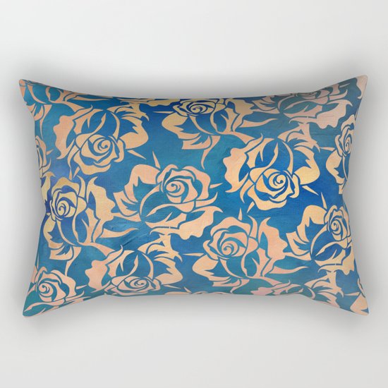 Rose pattern Rectangular Pillow