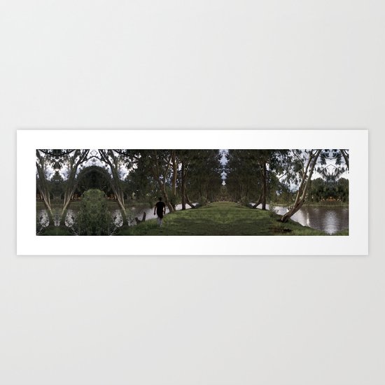 A walk in the park Art Print