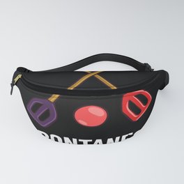 Broomball Stick Game Ball Player Fanny Pack