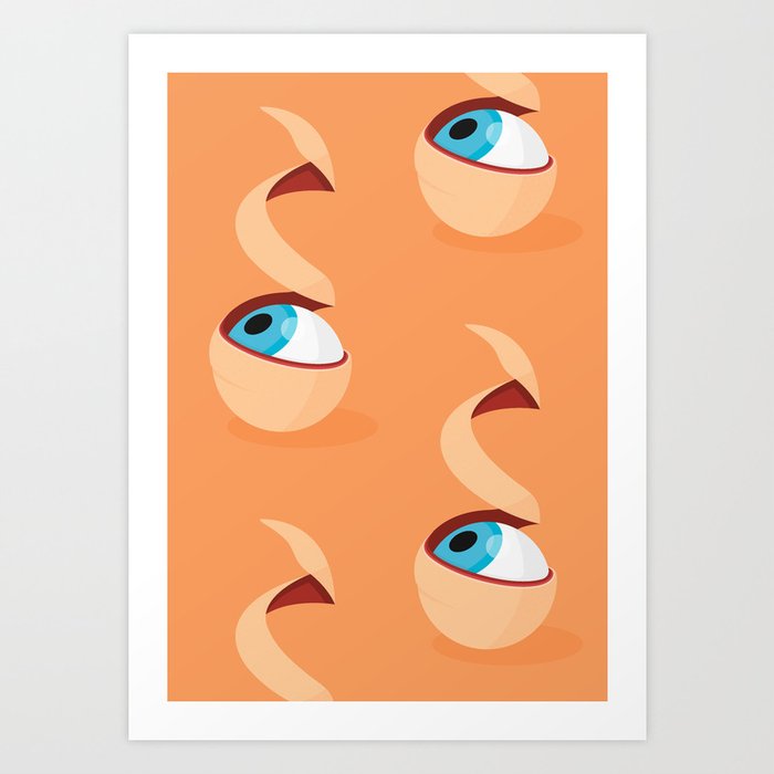 Keep Your Eyes Peeled Art Print by Cat Doxford Society6