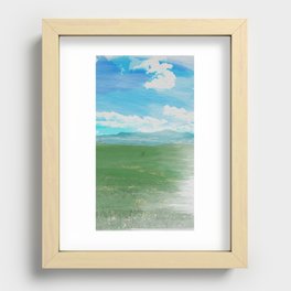 Watercolor painting of the Chianti hills Recessed Framed Print