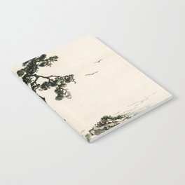Tree on a Cliff Traditional Japanese Landscape Notebook