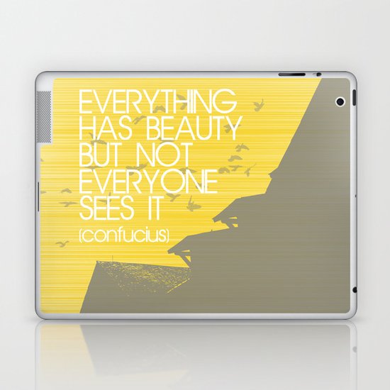 Confucius Quote Laptop & iPad Skin