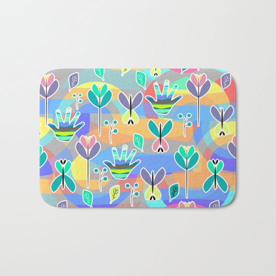 Happy pattern Bath Mat