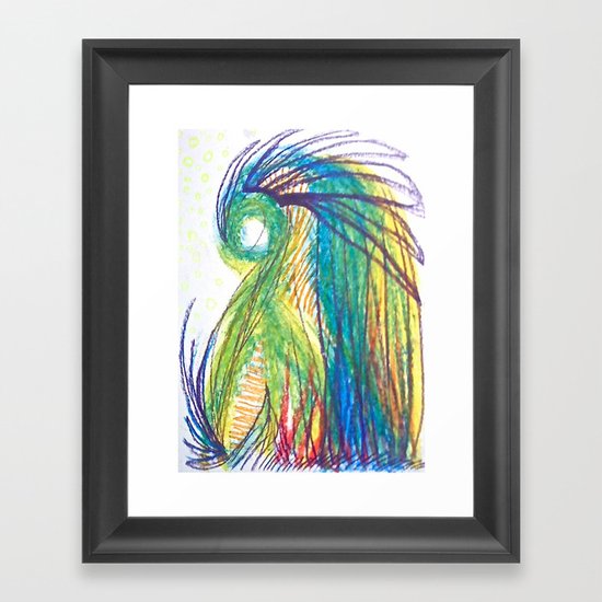 Psychic tea Framed Art Print