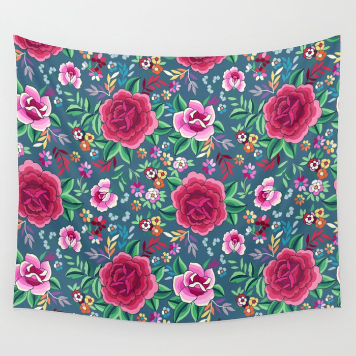 SPANISH ROSE Wall Tapestry