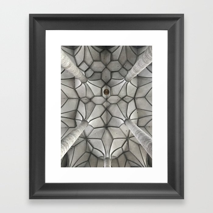 Cathedral Ceiling Framed Art Print By Honoredart