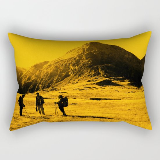 Hello threes of yellow isolation Rectangular Pillow