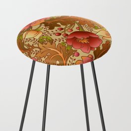 Fall Flowers Counter Stool