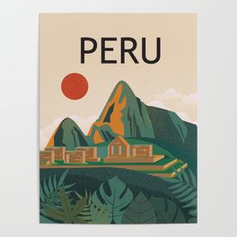 Peru travel poster Poster