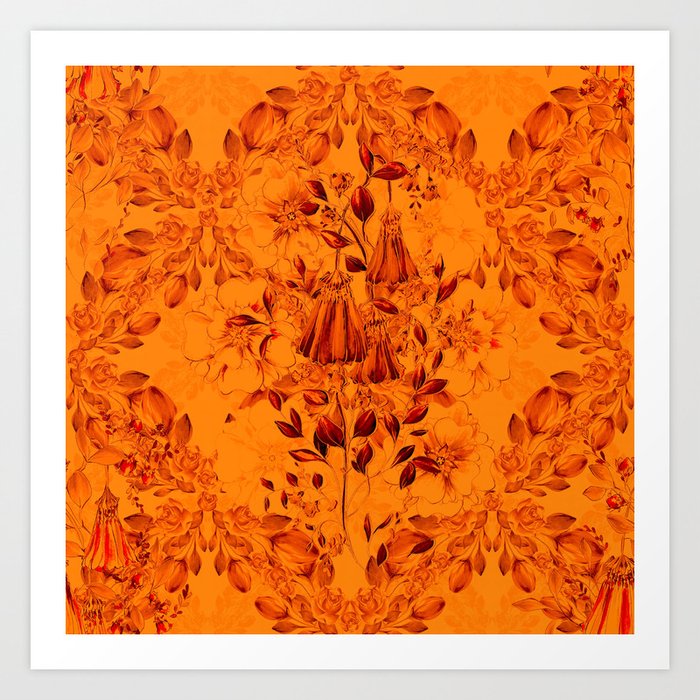 Stunning abundance of flowers - series 4 K  Art Print