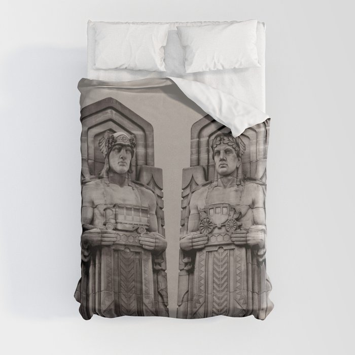 The Guardians in Grey Duvet Cover