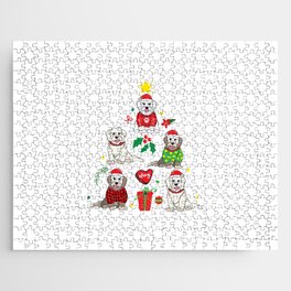 Coton de Tulear Christmas Ornament Tree Jigsaw Puzzle