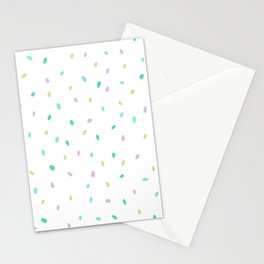 speckles lilac yellow mint  Stationery Card