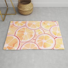 Tangerine Ring Party! Rug