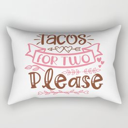 Tacos For Two Please Rectangular Pillow