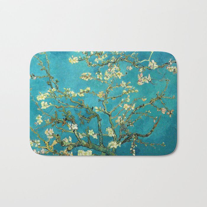 Vincent Van Gogh Blossoming Almond Tree Bath Mat
