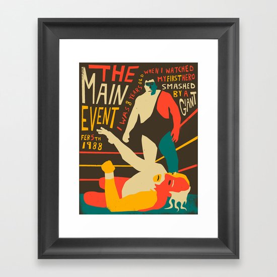 The Main Event Framed Art Print