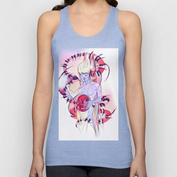 Surreal snake mother woman Tank Top