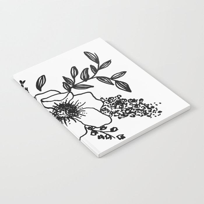 modern minimal bouquet Notebook