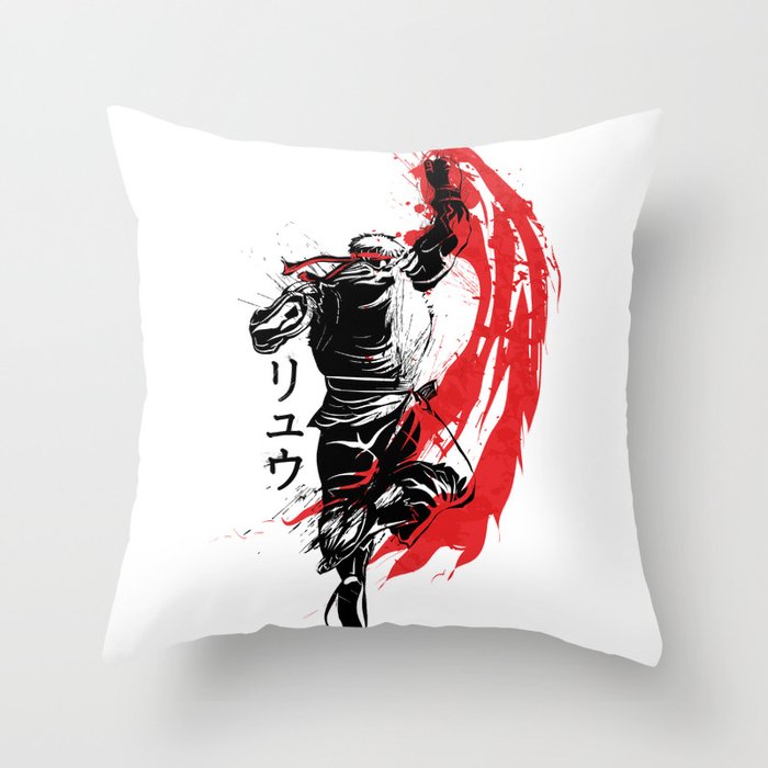 Traditional Fighter Throw Pillow