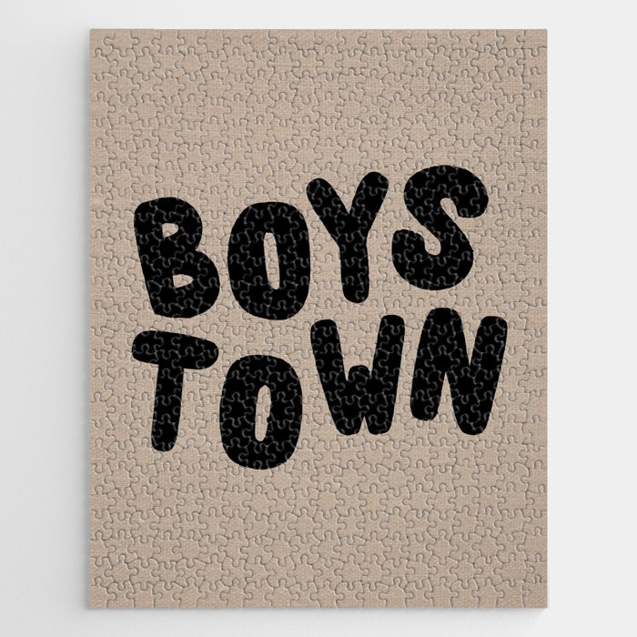 Boystown Linen Brown Jigsaw Puzzle