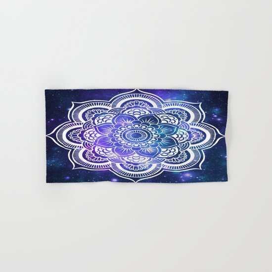 Mandala: Violet & Teal Galaxy Hand & Bath Towel