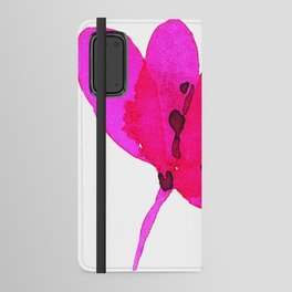 Fuschia Flower Watercolor 2 Android Wallet Case