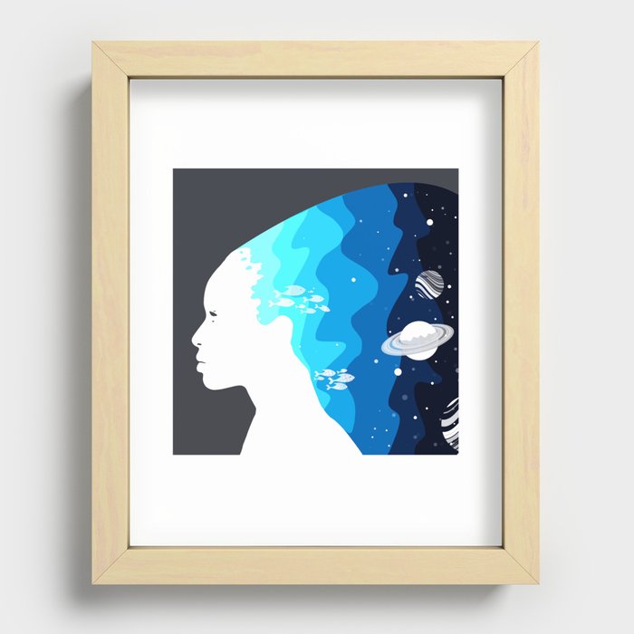 Marina in the Sky Recessed Framed Print