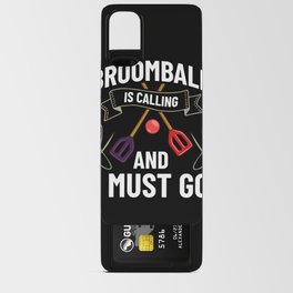 Broomball Stick Game Ball Player Android Card Case