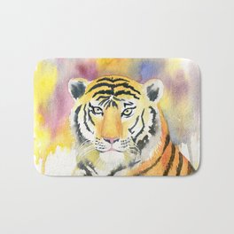 Tiger Watercolor  Bath Mat