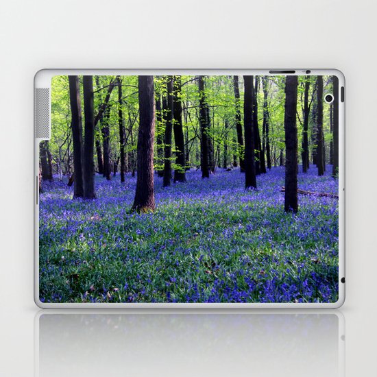 drowning in the bluebell sea Laptop & iPad Skin